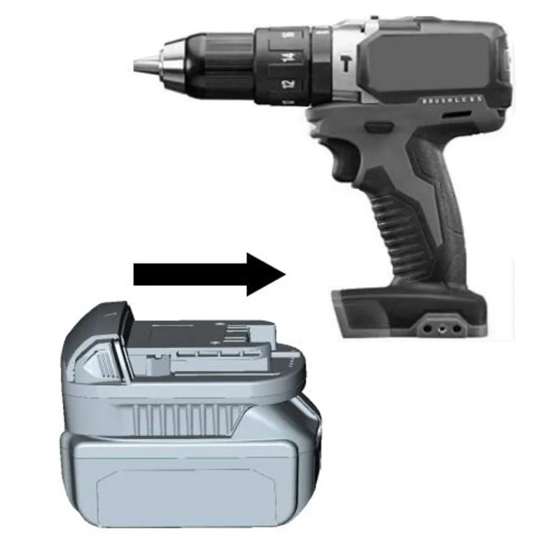 Адаптер преобразователь MT20ML для литий ионной батареи Makita 18 в BL1830 BL1860 BL1815 Milwaukee M18 с