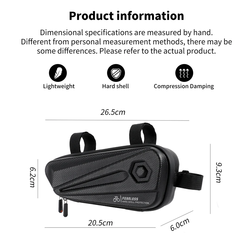 

WEST BIKING Rainproof MTB Bicycle Bag Cycling Frame Front Top Tube Touchscreen Phone Bag Reflective Phone Case Bike Accessories