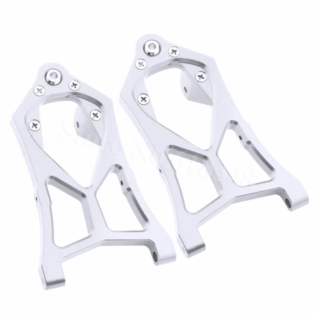 

2PCS Aluminum Alloy Front Lower Suspension Arms For 1/5 HPI Baja 5B 5SC 5T 5R SS T1000 KM ROVAN 85400 Upgrade Parts CNC Anodized