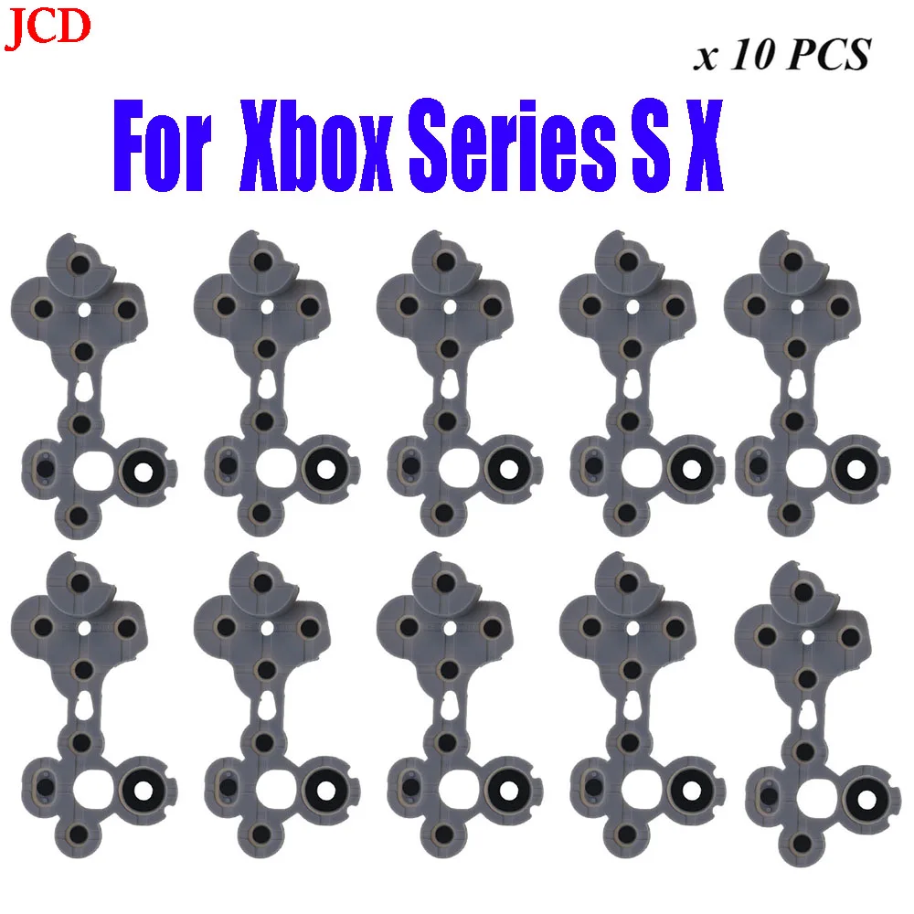 

JCD 10 PCS For XBox Series X S Controller Original Conductive Rubber Buttons Contact Pad Replacement Repair Part Accessories