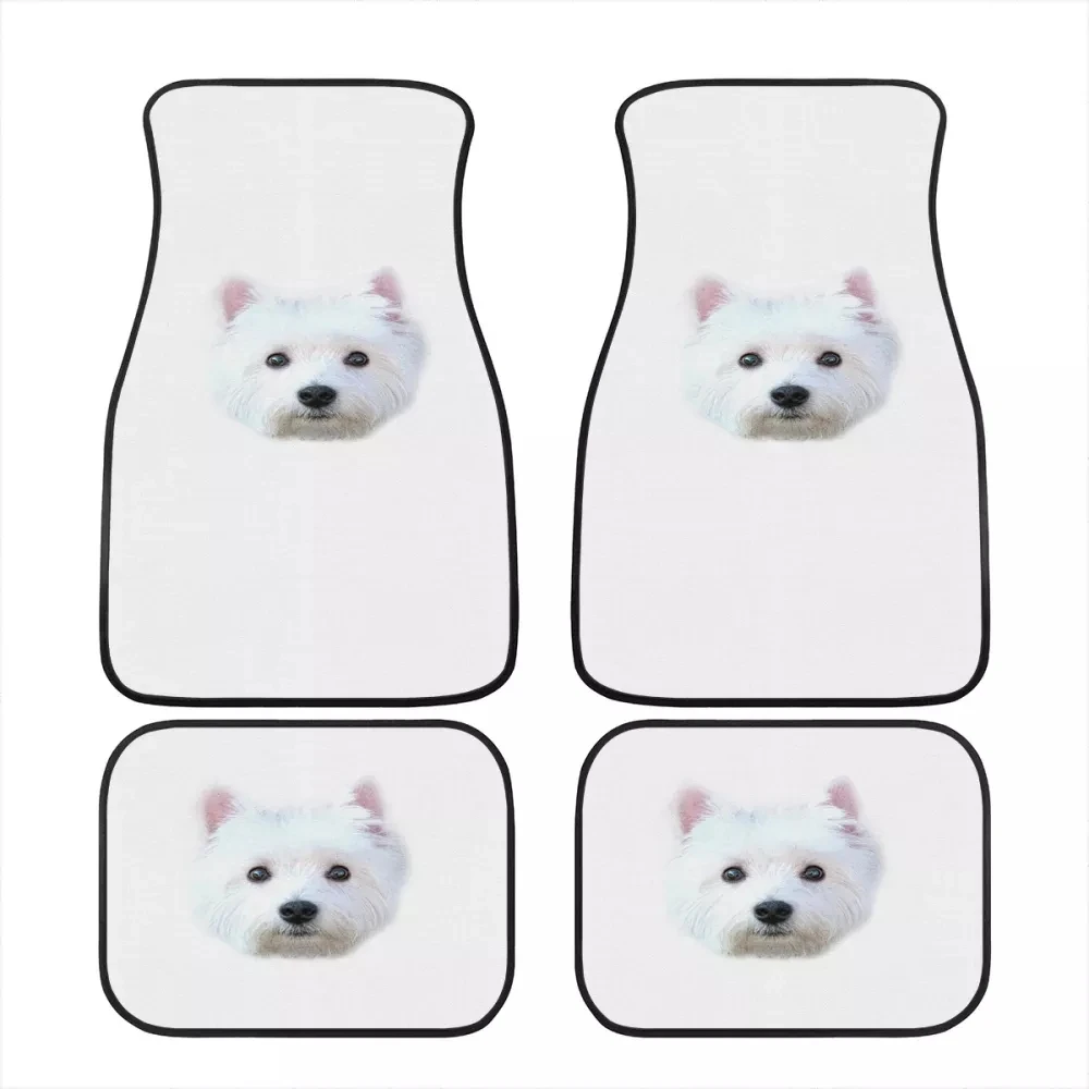 

4 шт., водонепроницаемые коврики для автомобиля, с принтом животных