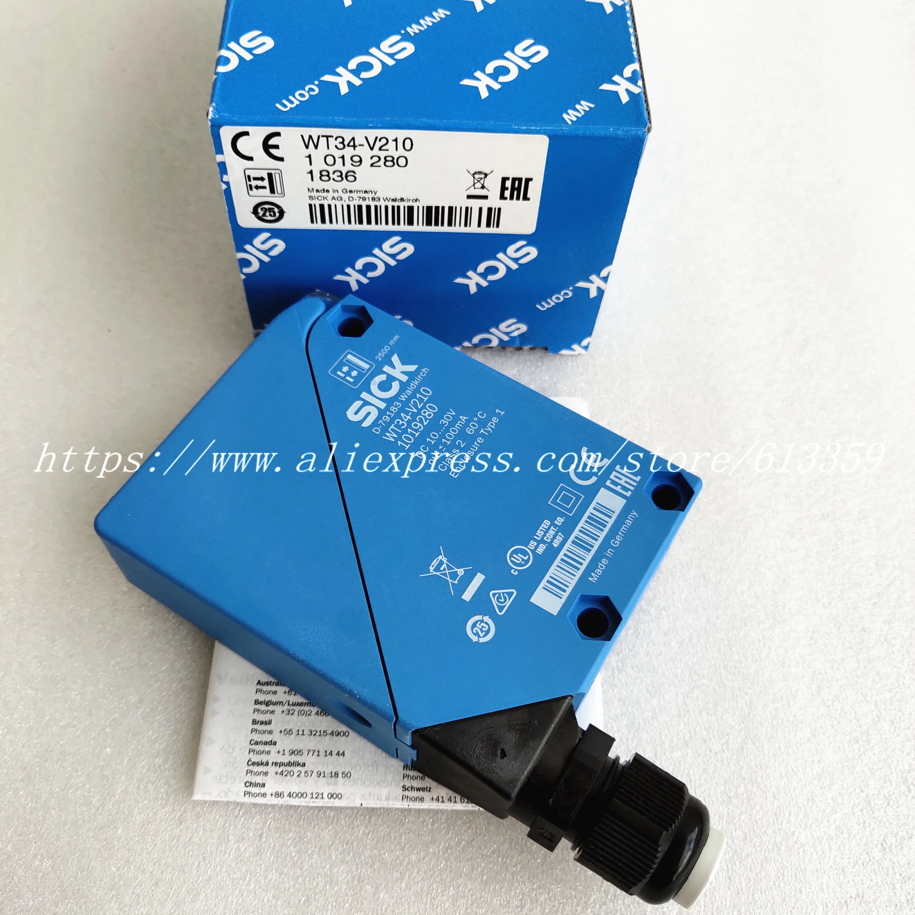 WT34 V210 R210 фотоэлектрический переключатель Датчик Sick 100% новый и оригинальный|proximity