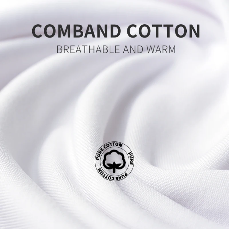 Мужская хлопковая термо одежда зимняя холодная погода Снег 15℃ белый гей