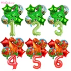 Воздушные шары из фольги в виде большого динозавра, 40 дюймов, 6 шт.