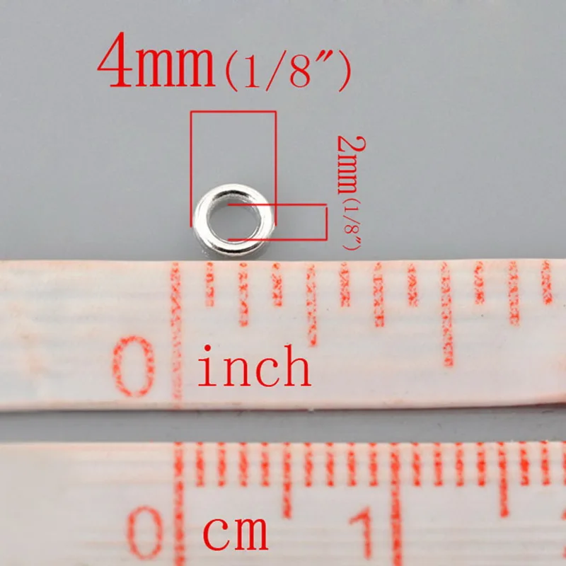 4mm 500pcs FUNIQUE припаянные закрытые прыгающие кольца разделенные кольца фурнитура для изготовления ювелирных изделий DIY металлический соединитель Серебряный тон 14 мм диаметр. 50 шт - Цвет: 4mm 500pcs