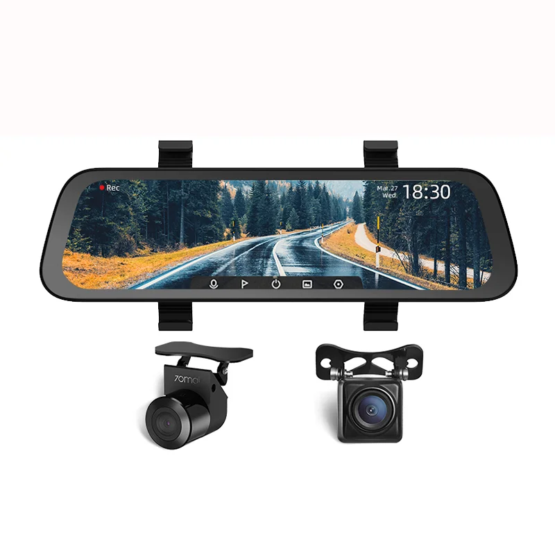 

New 9.35 Inch Full Screen Rear View Dash Cam Width 1080p Automatic Camera Rear View Mirror Car Recorder Streaming Media Car DVR
