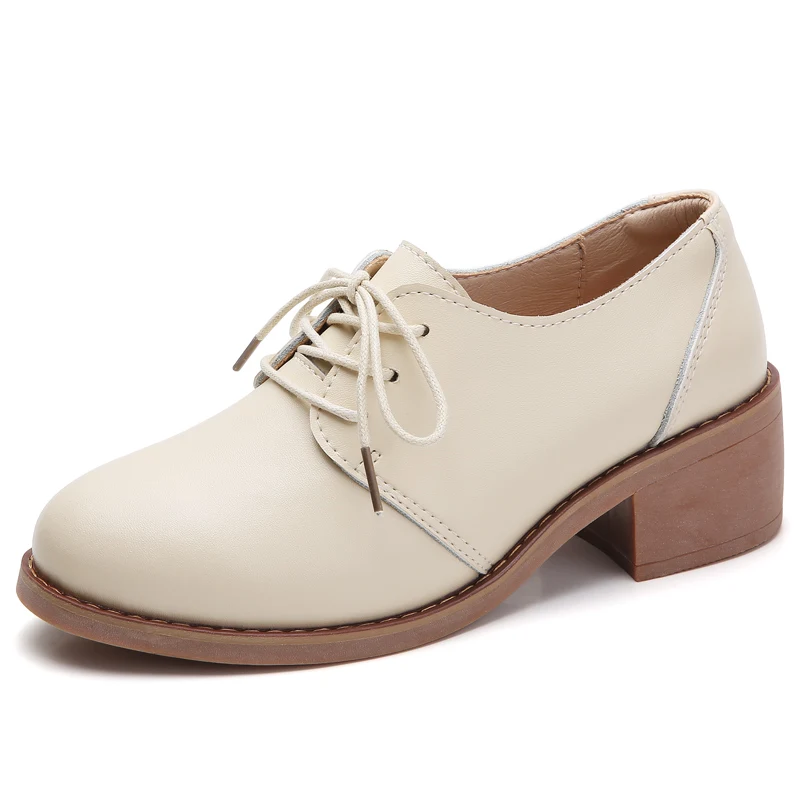 Женские деловые кожаные туфли маленькие Нескользящие износостойкие удобные на