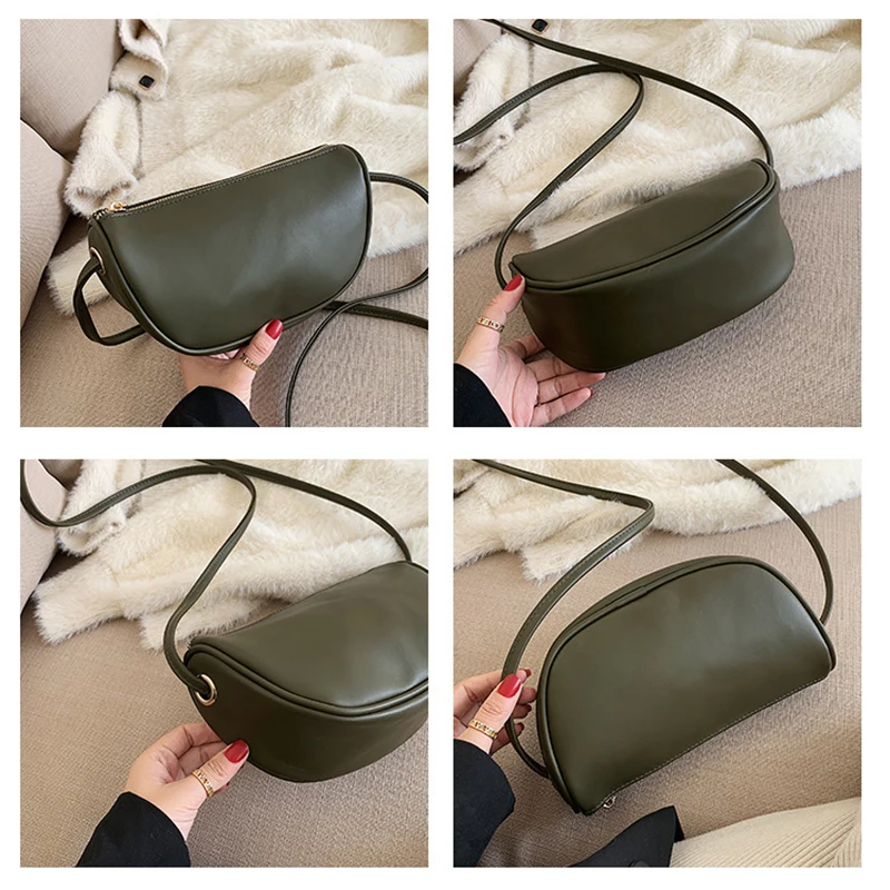 

Bags for Women 2020 Luxury Handbag Baguette Purses and Handbags PU Leather Designer Shoulder Preppy Style Campus Fashion Mini