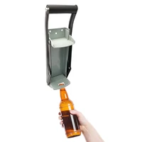 16oz beer can crusher wall mounted hand push soda cans bottle opener iron bottle crushing recycling tool accessory