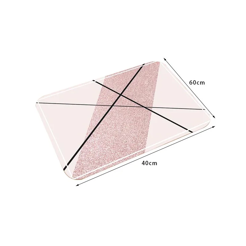 

Geometric Printed Entrance doormat Anti-slip Carpet Absorbent Shower Bath Mat Bedroom Kitchen Rug Hallway Love floor Mats