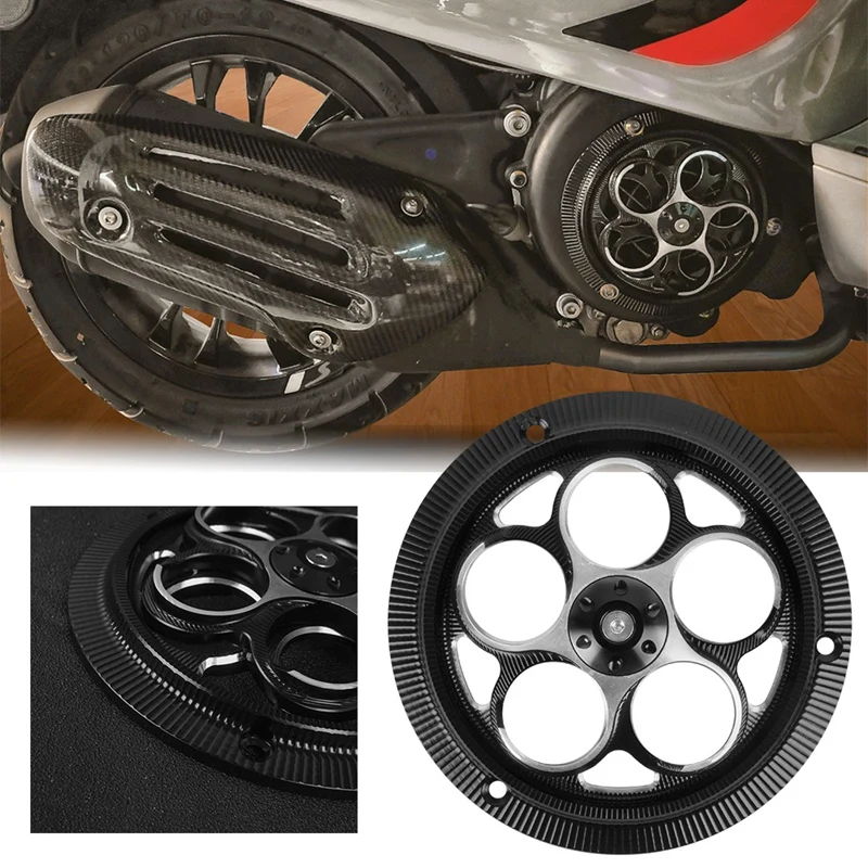 

Motorcycle Engine Cover Fan Guard Radiator Protection Cover for Piaggio Vespa Sprint Primavera 150 125 2013-2021