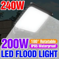 led flood light 220v light sensor floodlight led street lamp outdoor wall spotlight 50w 60w 80w 100w 120w 150w 200w 240w 2835