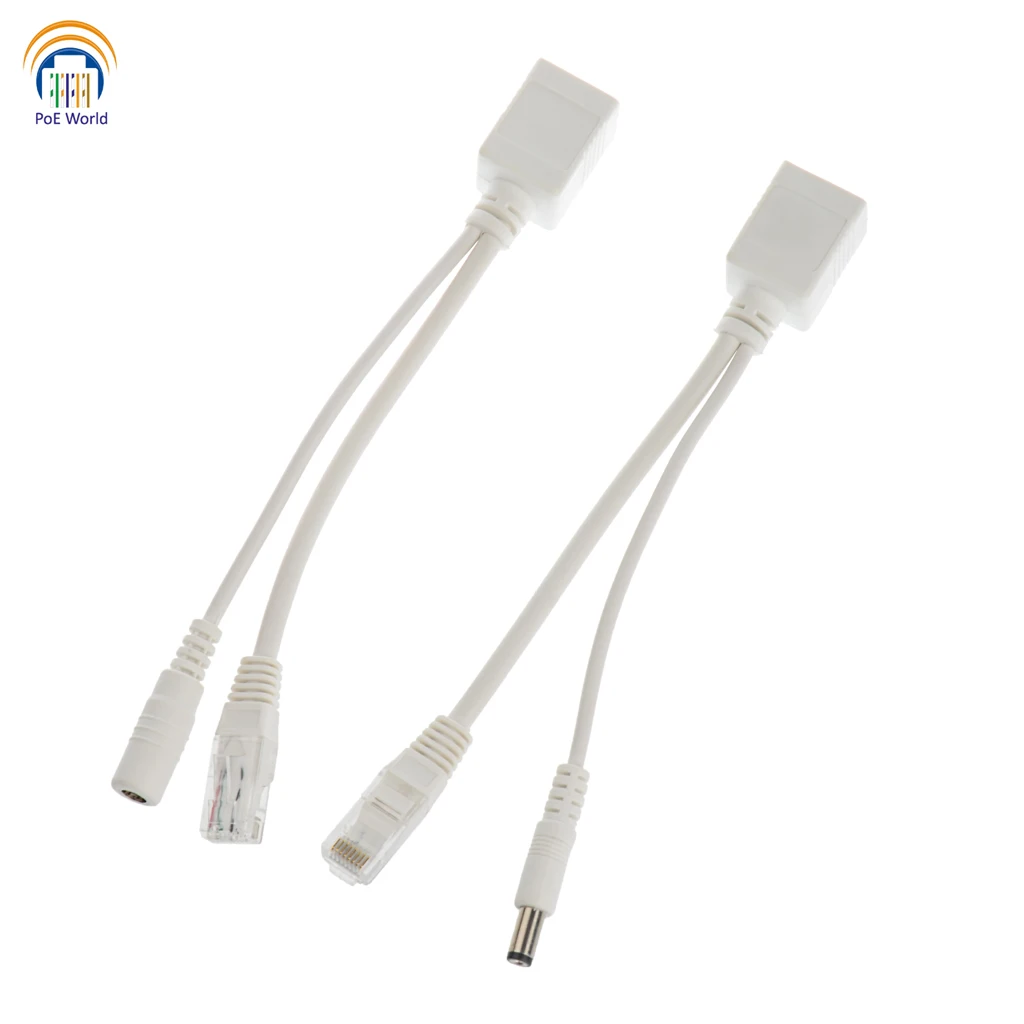 Пассивный кабель PoE сплиттер инжектор 2 1*5 5 мм DC RJ45 Ethernet Разъемы 100 скорость