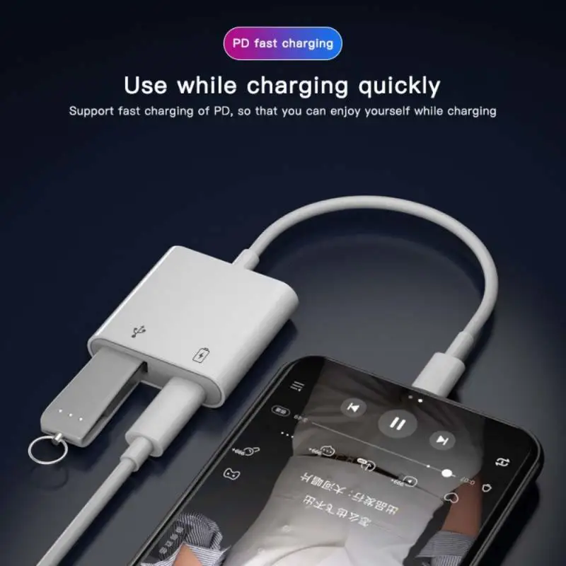 Переходник с Type-C на USB OTG U-диск мышь клавиатура преобразователь для IPhone адаптер