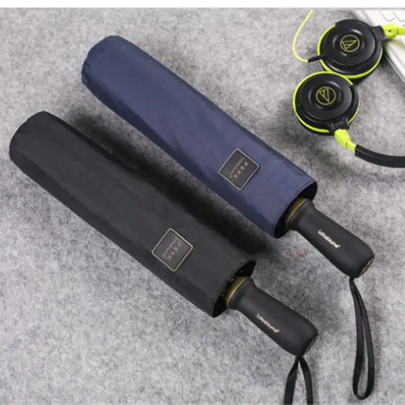 Складной Umberlla Мужская Солнцезащитная трубка Стиль Ветрозащитный 10 кость анти