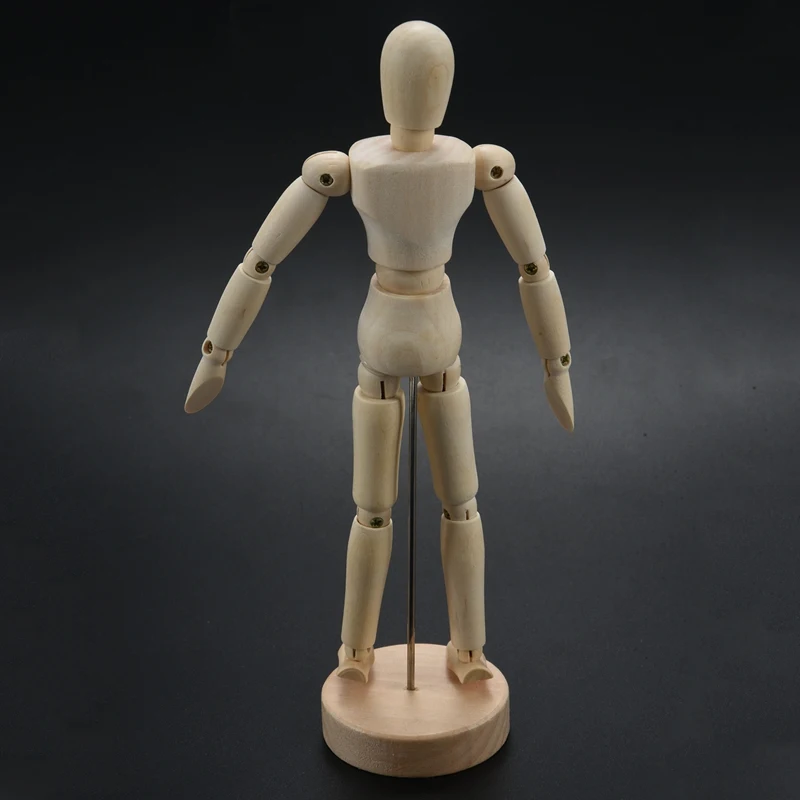 

Wooden Human Mannequin 8 Inch Manikin Sketch Model Art/ARTIST Unisex Model