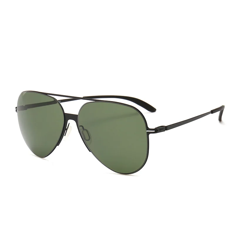 Zerosun поляризованные солнцезащитные очки из нержавеющей стали мужские без винтов