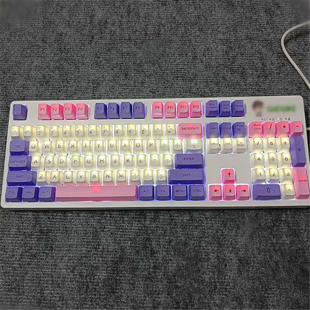 

Цветная механическая клавиатура Sakura Sublimation PBT Keycap 108 клавиш OEM Клавиатура по высоте