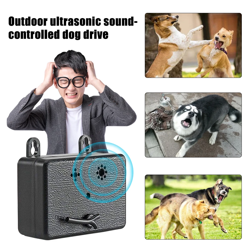 

Отпугиватель собак Уличный ультразвуковой отпугиватель анти-лай собак тренировки управление питомцами устройство для обучения собак Sonic ...