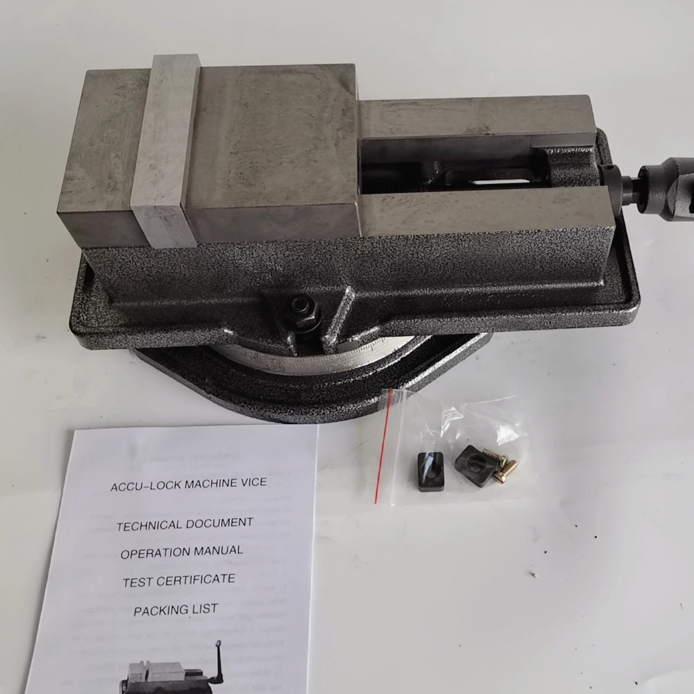 Высокая точность 4 ''скамейка станок фрезерный вице QM16100 с поворотным