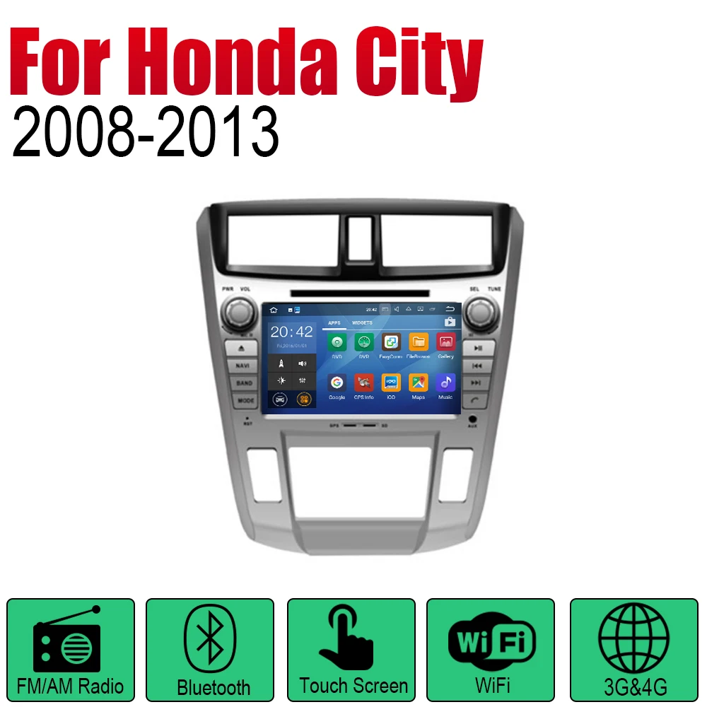 Автомобильный DVD плеер GPS навигация для Honda City 2008 ~ 2013 автомобильный Android