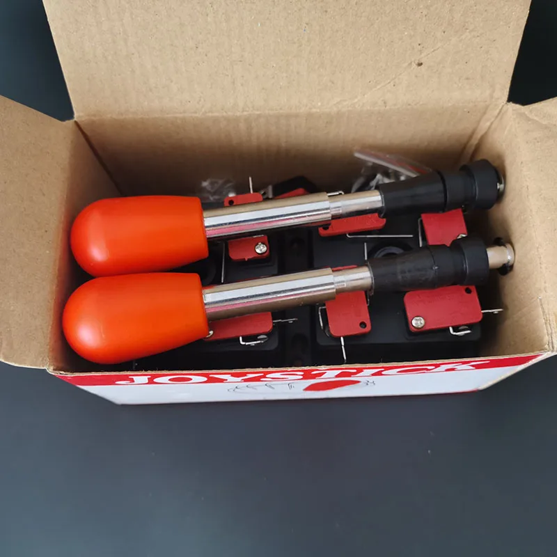 2 шт./лот испанский джойстик 8 way черный/красный шаровой верх с