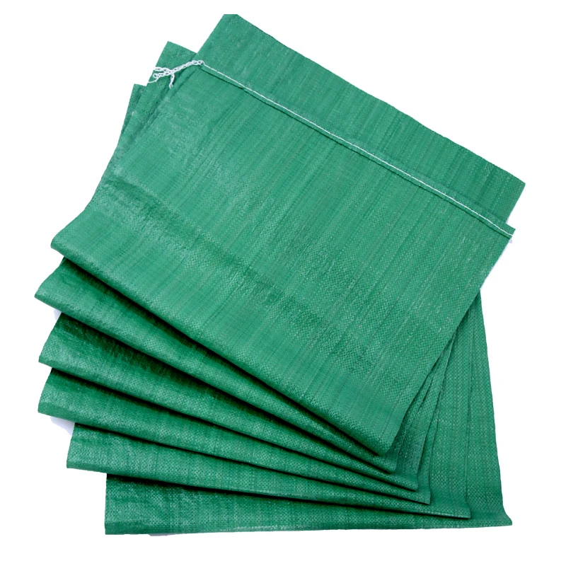 

10PCS Plastic Green Woven Bag Snakeskin Bag Agricultural Sideline Moving Grain Corn Farm Packaged Linen Bag Sandbags Flooding