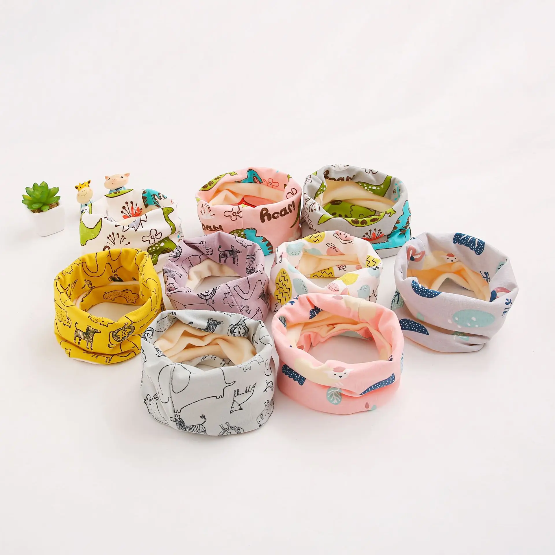 2020 хлопковый однотонный Детский шарф в горошек со звездой и якорем смайликом