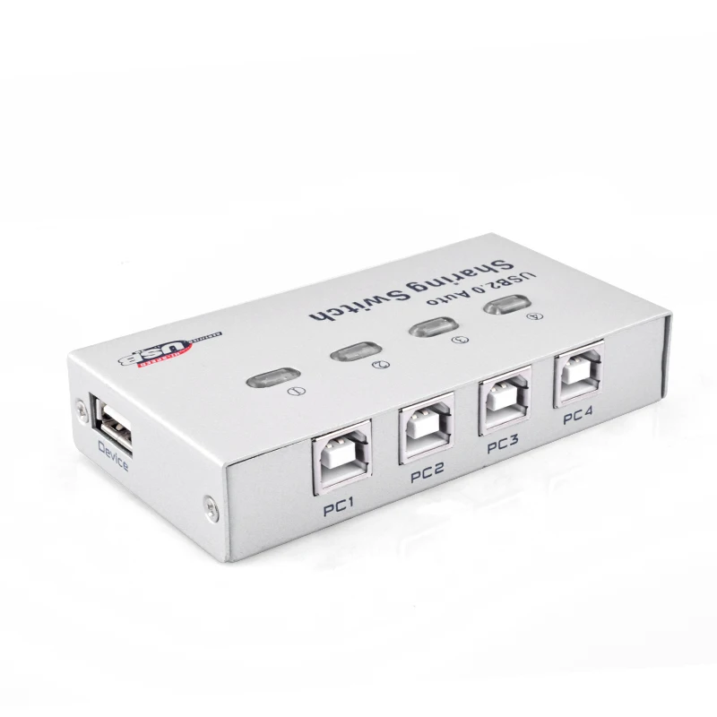4 порта Usb2.0 Автоматический коммутатор принтера в 1 Usb концентратор мульти ПК обмен