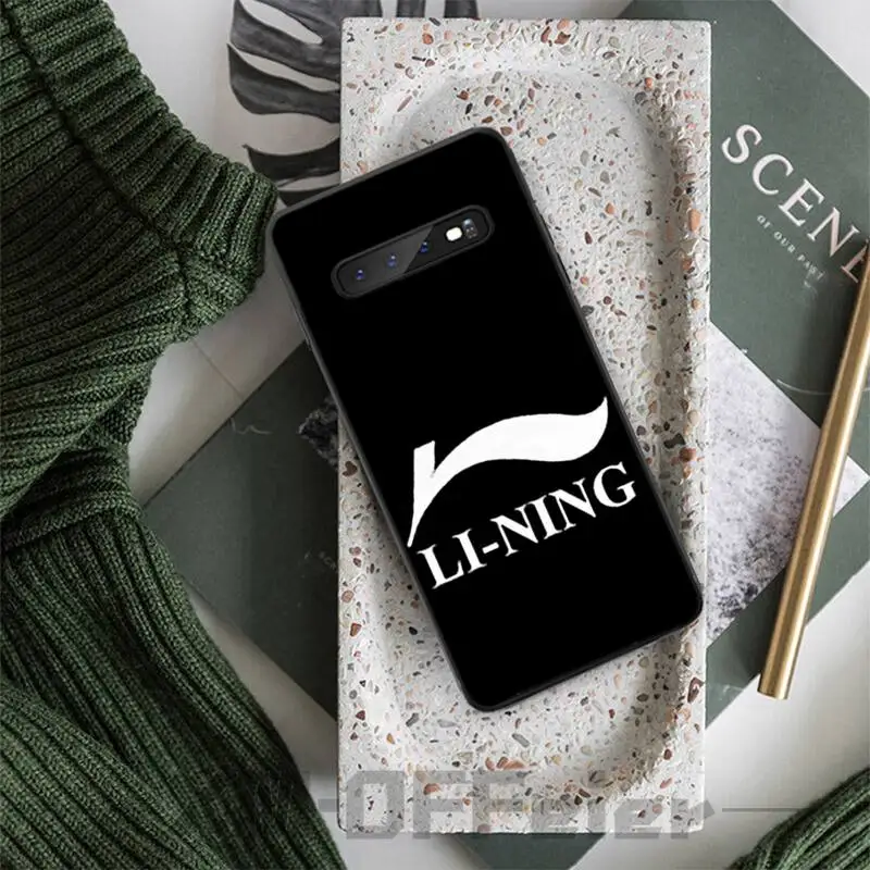 Роскошный брендовый чехол LI NING для samsung galaxy S8 S9 S10e S20 PLUS J6 J600 | Мобильные телефоны и