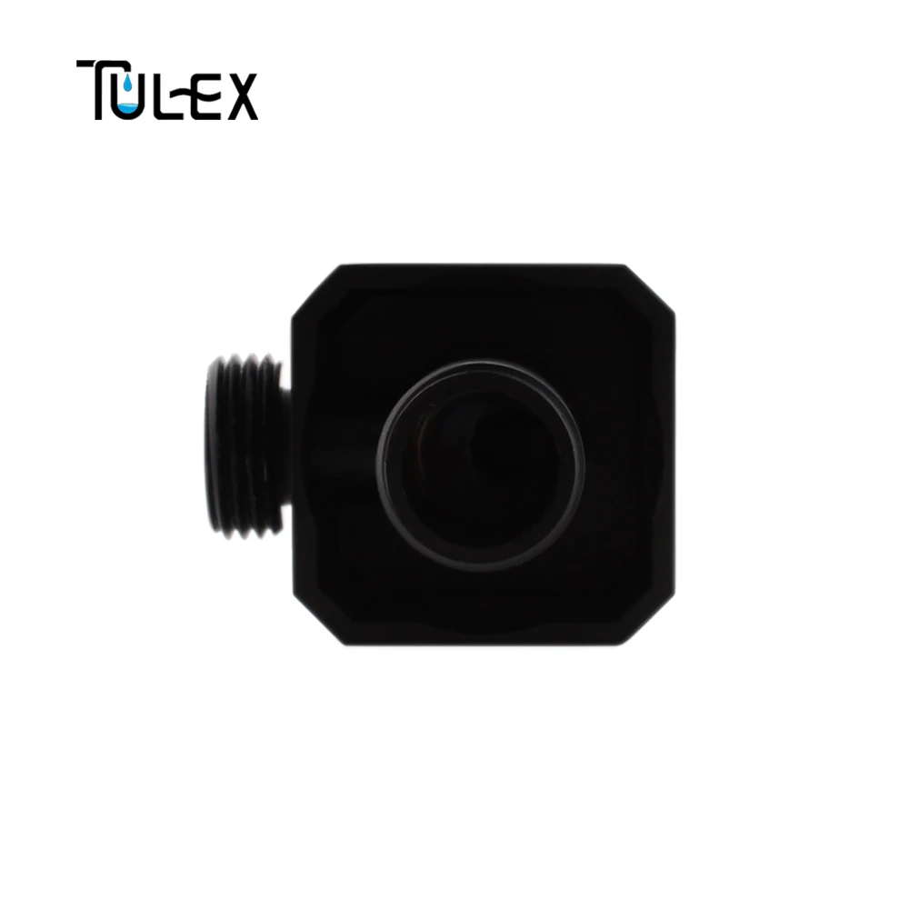 TULEX черная насадка для душа, аксессуары для ванной комнаты, октогональная ванная комната, настенный соединитель, кронштейн для ванной комнаты, локоть трубы