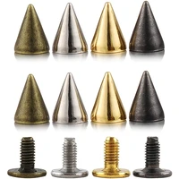 10set warhead screw metal rivets for clothes bag shoes leather diy handcraft garment decoration rivets home hardware accessories