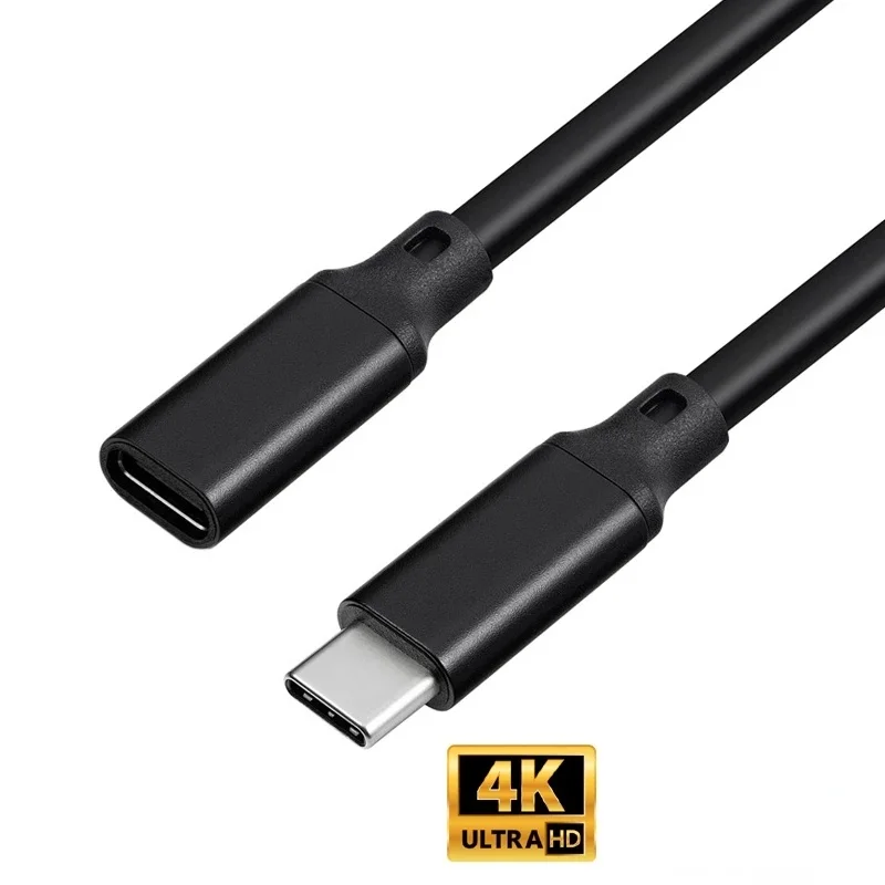 

1M 2M 10Gbps Gen2 Type-C USB 3.1 Male to USB-C Female Extension Data 100W Charging Cable Extender Cord For Macbook/ Switch/Phone