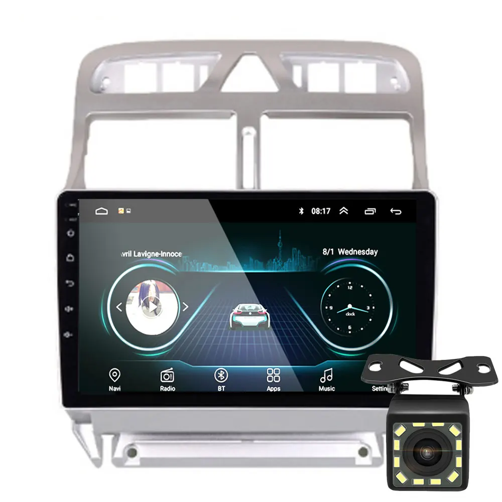 2din Android 8 1 автомобильный DVD мультимедийный плеер для Peugeot 307 307CC 307SW 2004 2013
