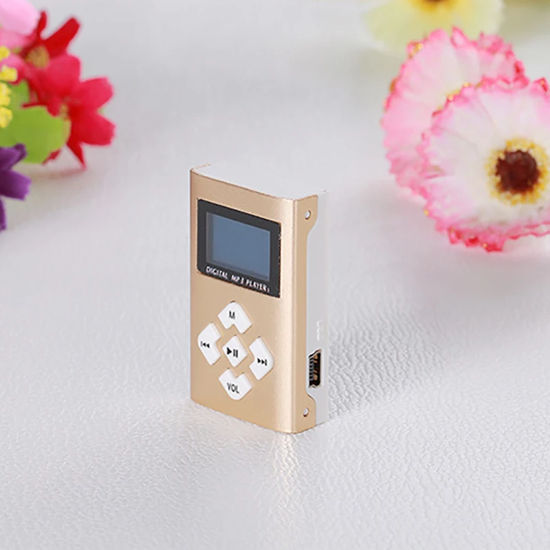 Mp3-плеер USB мини MP3-плеер с зажимом ЖК-экран поддержка 32 ГБ Micro SD TF карты радио Walkman