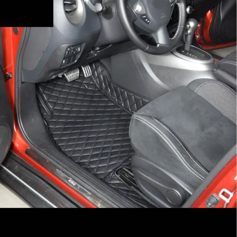 

for leather car floor mat for nissan juke 2010 2018 2017 2016 2015 2014 2013 2012 2011 accessories interior styling