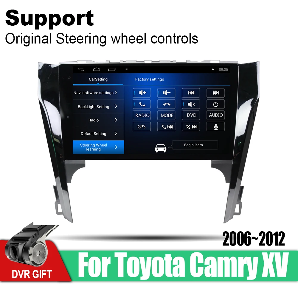ZaiXi Android автомобильный 2 din Мультимедиа GPS навигация для Toyota Camry XV 2006 ~ 2012 vedio стерео