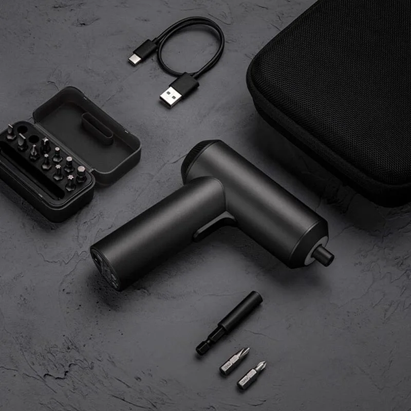 Xiaomi Mijia Беспроводная перезаряжаемая отвертка 3,6 V 2000mAh Li-Ion 5N. m электрическая отвертка с 12 шт S2 Биты для отвертки