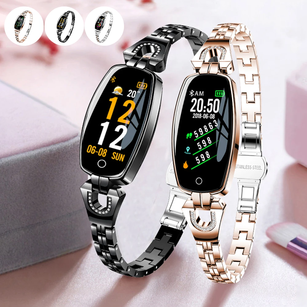 0 96 &quotмодные женские туфли Смарт часы OLED сердечный ритм измерять кровяное