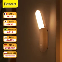 baseus pir led motion sensor light y shape aisle light magnetic bedside emergency night light closet wardrobe stairs 0 5w usb