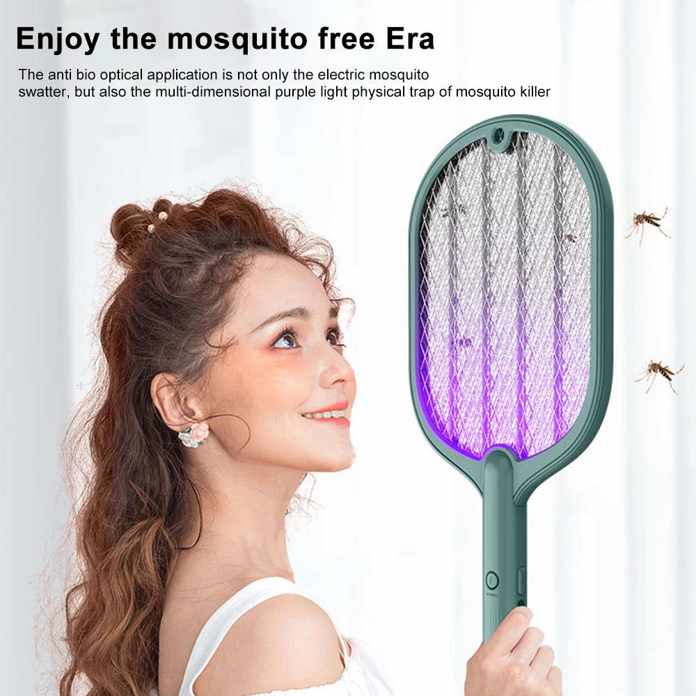 

Powerful Mosquito Killer Lamp Electric Shock Mosquito Swatter USB Recharg eable Bug Zapper Mosquito Trap Intelligent Household