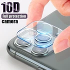 Закаленное стекло 9H для iPhone 11 12 13 mini Pro Max 10D, прозрачное защитное стекло с полным покрытием для задней камеры, 1-3 шт.