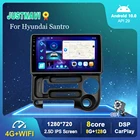 Автомобильный радиоприемник 8 + 128G DSP IPS для Hyundai Santro 2003-2005 GPS-навигация Android 10 авто стерео Встроенный Carplay Авторадио 9 дюймов
