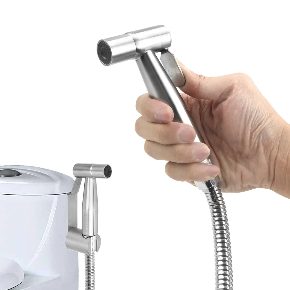 

Hand Sprayer Shower Head Handheld Toilet Bidet Sprayer Set Self Cleaning with Shower Hose Stainless Steel Bidet Faucets