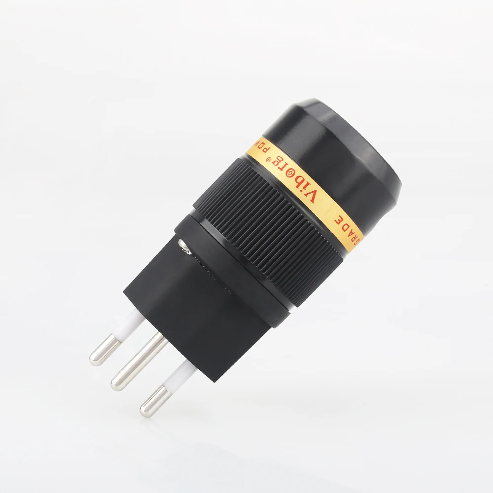 Виборг из чистой меди с родиевым покрытием швейцарский 3-контактный Штепсель HIFI