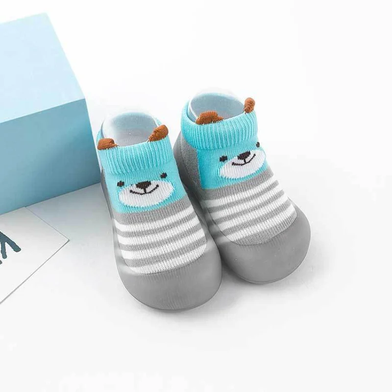 

Children Anti-slip Shoes Newborn Baby Girl Cotton Non-slip Floor Socks Baby Boy Rubber Sole Cartoon Indoor Socks Infant Shoes