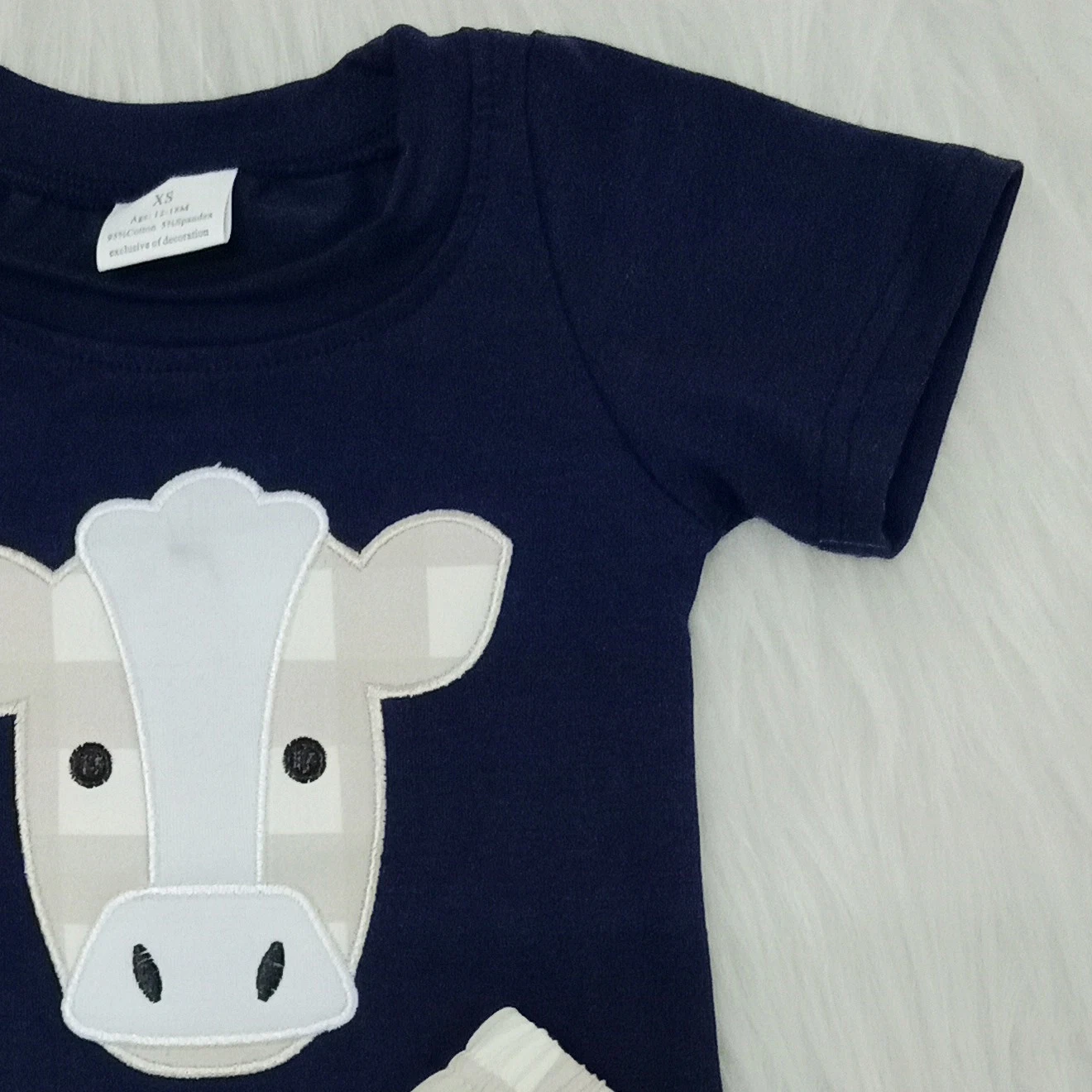 Одежда для новорожденных девочек топ с вышивкой ягненка сетчатые брюки одежда