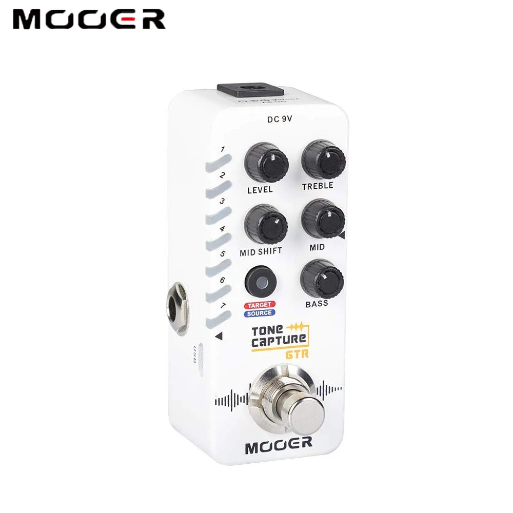 MOOER педаль GTR для захвата тона гитары 7 предустановленных слотов переключатель