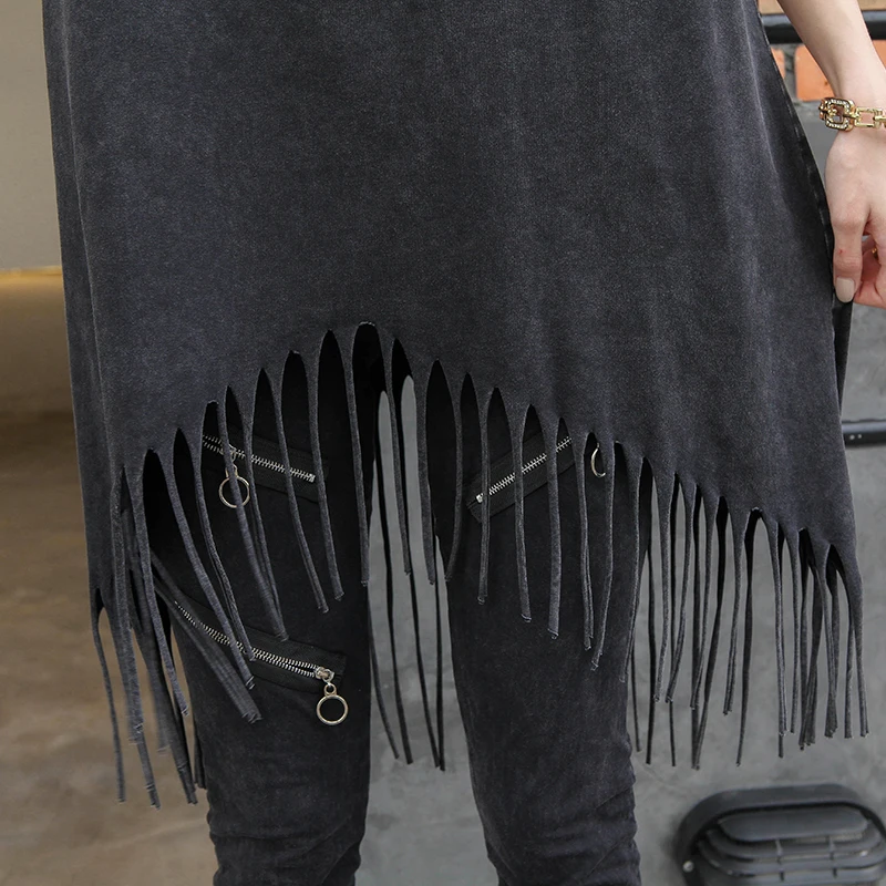 Летние топы 2020 с открытыми плечами размера плюс кисточками в стиле ретро