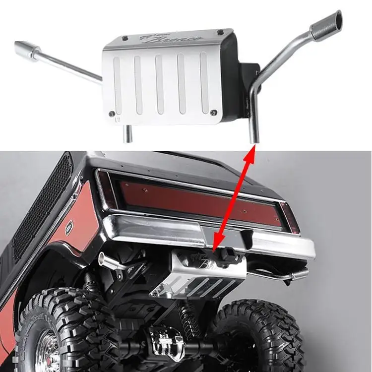 Металлический моделирующий топливный бак для Dj Trx 4 Trx4 BRONCO выхлопная труба Djc 9158